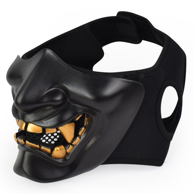 Respirator Half Face - Maski Half Oni Cosplay Decor Samuraj