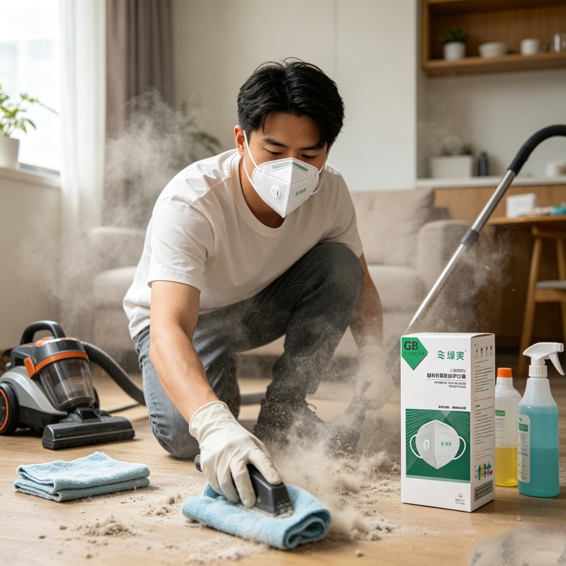 Jednorazowe białe maski przeci – Dust Mask Construction recenzja i cena